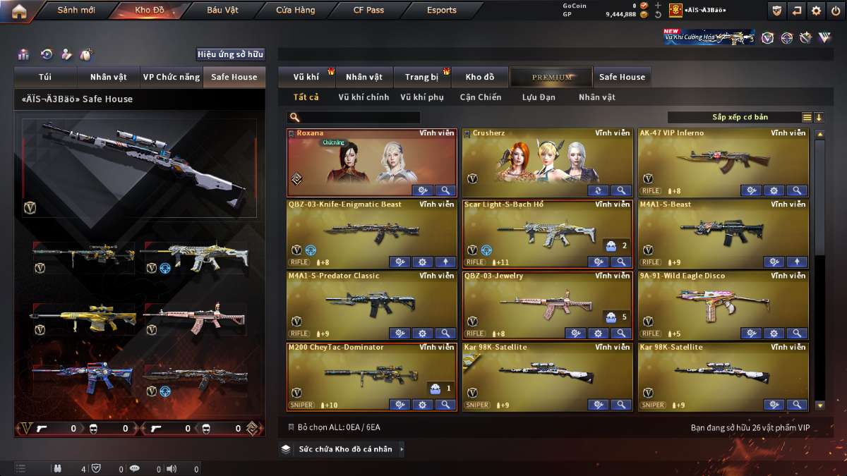 shop acc cf uy tin gia re